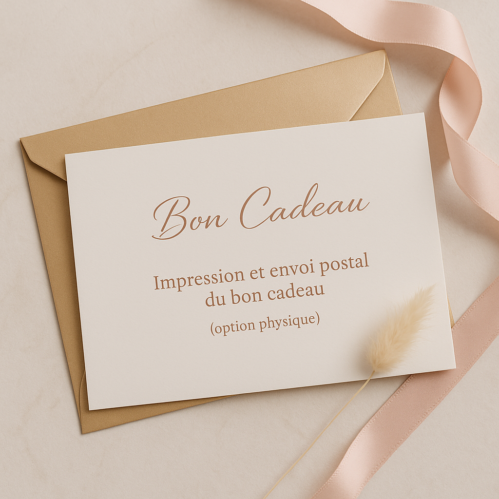 Impression et envoi postal du bon cadeau (option physique)